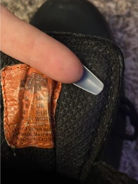 Harley-Davidson Black Boot with Orange Brand Patch